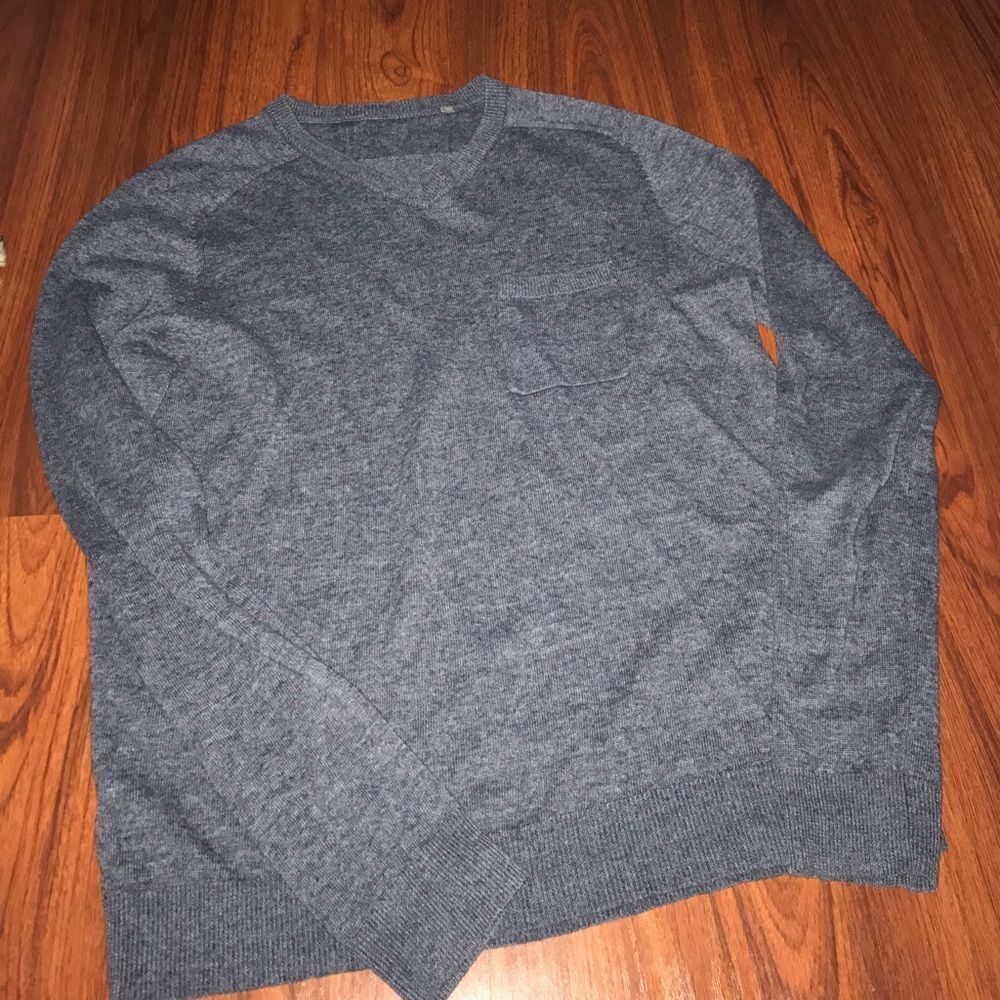 Blue V-neck Sweater